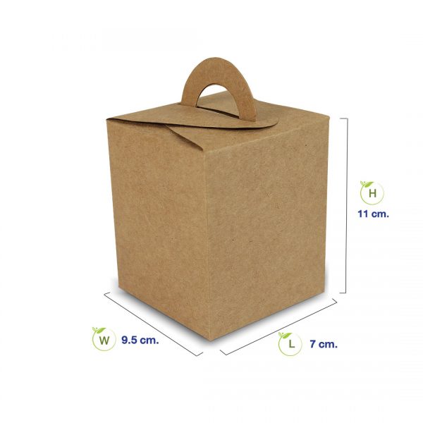 กล่องกระดาษคราฟท์-ทรงสี่เหลี่ยมจัตุรัสหูหิ้ว-dimension