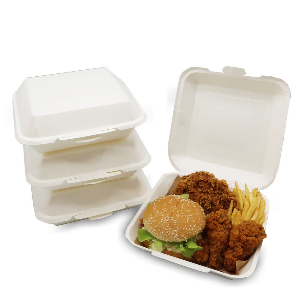 กล่องกระดาษใส่อาหารราคาถูก กล่องเมกัน กล่องข้าว ใส่อาหารปลอดภัย 1300 ml.