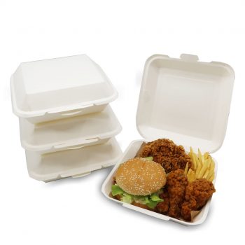 กล่องกระดาษใส่อาหารราคาถูก กล่องเมกัน กล่องข้าว ใส่อาหารปลอดภัย 1300 ml.