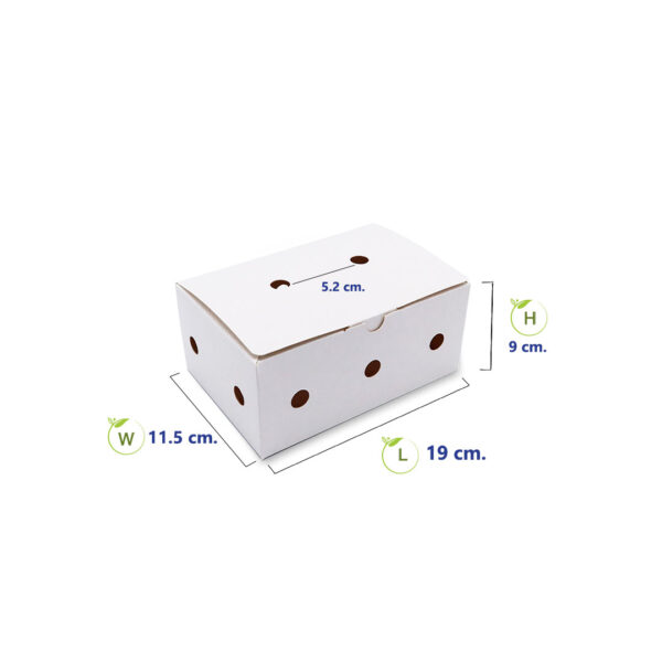 กล่องไก่ทอดบอนชอน สีขาวบรรจุ-13.15-ชิ้น