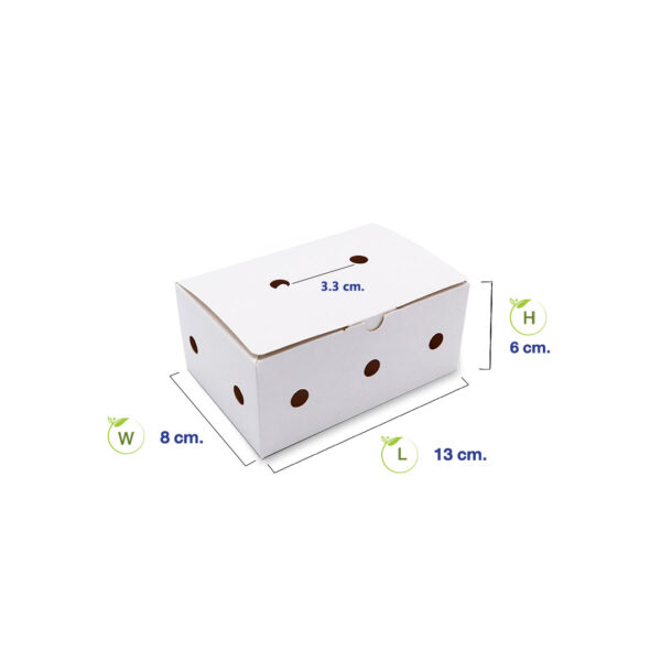 กล่องไก่ทอดบอนชอน สีขาวบรรจุ 3-4 ชิ้น