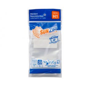 ถุงซิปล็อค Sunzip H1 20 ถุง/แพ็ค