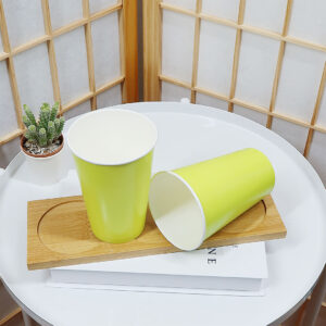 แก้วกระดาษสีเขียวมะนาว16ออนซ์-(ไม่รวมฝา)-