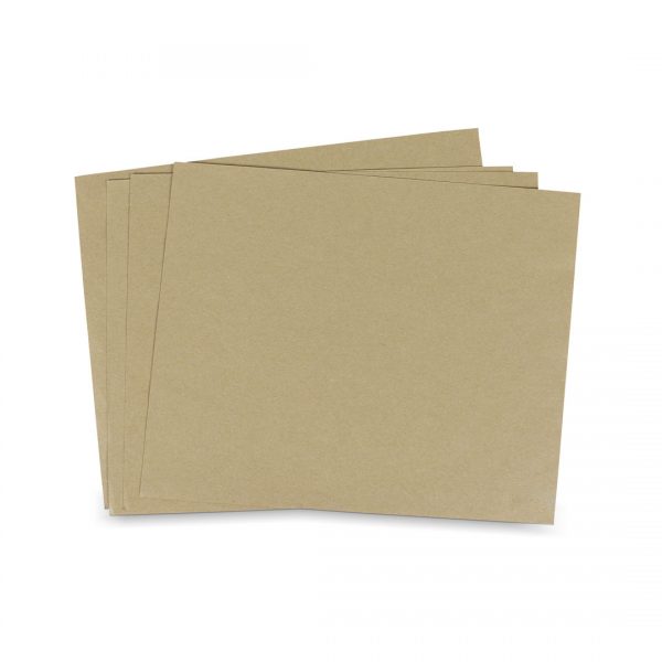 กระดาษรองอาหาร กระดาษห่อโรตี สีน้ำตาลธรรมชาติ 6x8 นิ้ว