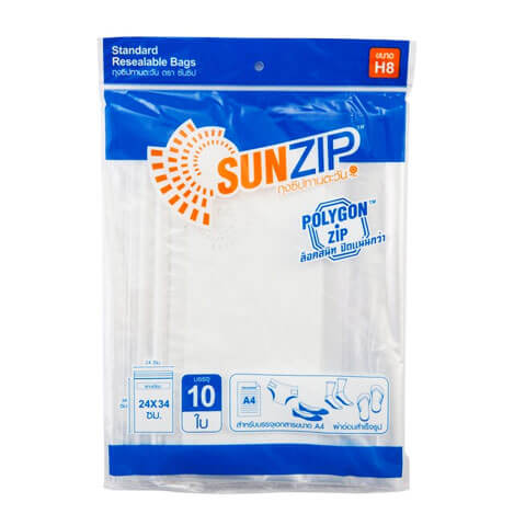 ถุงซิปล็อค-Sunzip-H8