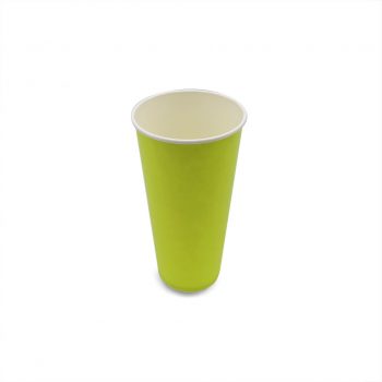 แก้วกระดาษ-สีเขียวมะนาว-22-ออนซ์-2