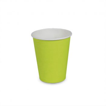 แก้วกระดาษ-สีเขียวมะนาว-8-ออนซ์-1