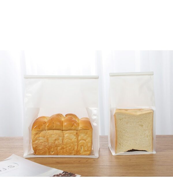 ถุงขนมปังสีขาว มีหน้าต่าง ลวดรัด ขนาด 22x11.1x28 cm.(ยxกxส) (2)