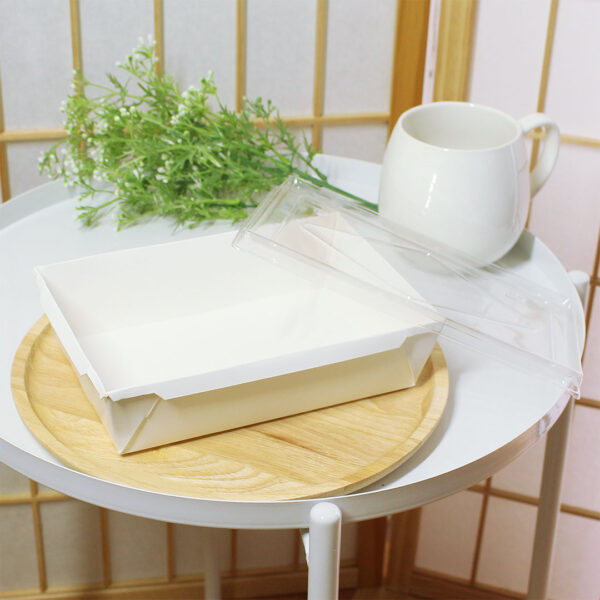 กล่องไฮบริด-กล่องกระดาษสีขาวใส่อาหาร-ฝาใส-30-oz--900-มล.(M)