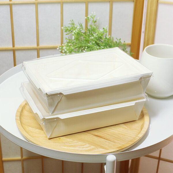กล่องไฮบริด-กล่องกระดาษสีขาวใส่อาหาร-ฝาใส-30-oz--900-มล.(M)-2