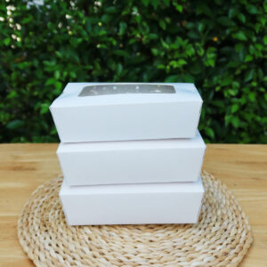 กล่องอาหารมีหน้าต่าง สีขาว 900 ml Size S
