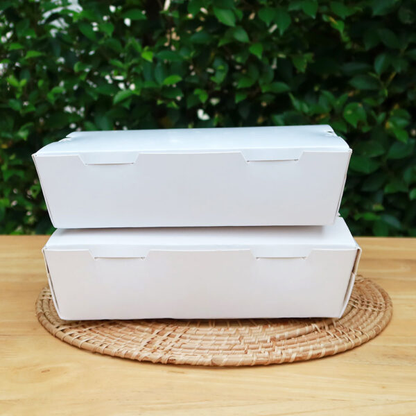 กล่องอาหาร สีขาว 1200 ml (Size M)
