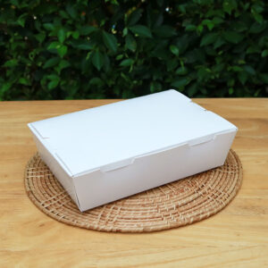 กล่องอาหาร สีขาว 1200 ml (Size M)