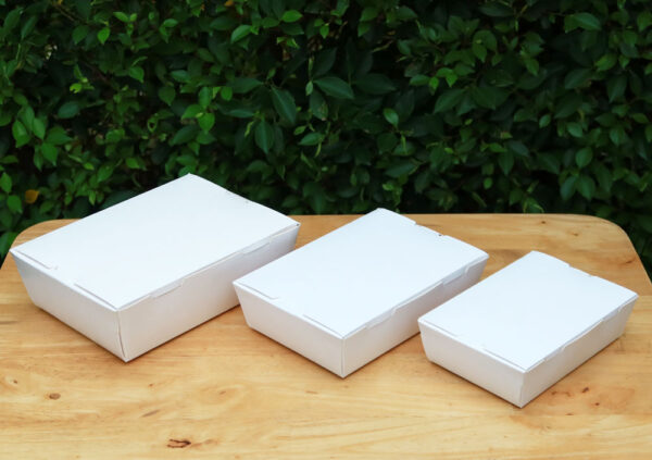 รวมกล่องอาหาร กล่องข้าวจีนสีขาว