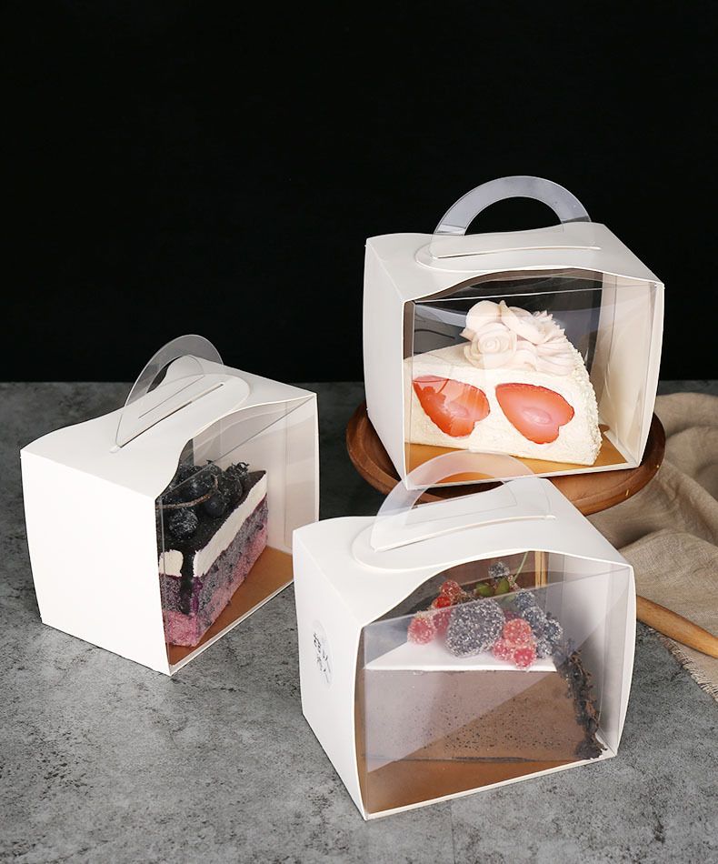 Transparent Mousse Box with Handle